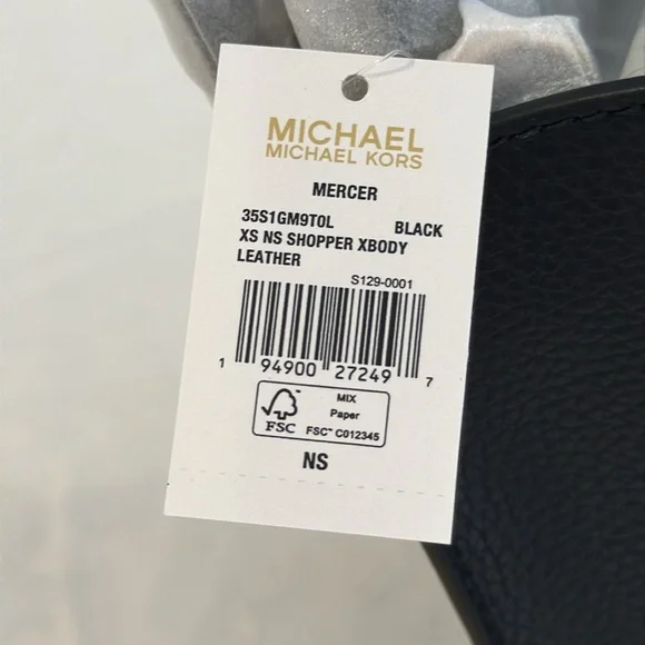 Michael Michael Kors Mercer Extra-Small Pebbled Leather Crossbody Bag. - Picture 14 of 14